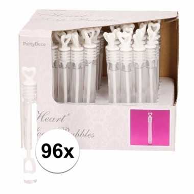 Bruiloft bellenblaas met hartje 96x