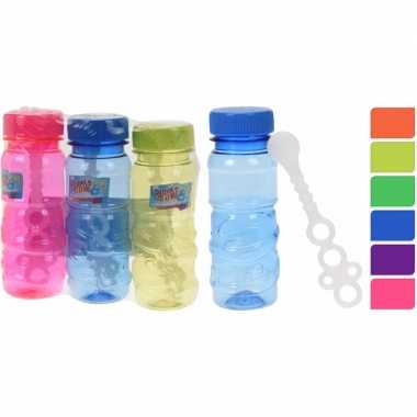 Gekleurde bellenblaas flesjes 3 stuks 115ml rood/oranje/paars
