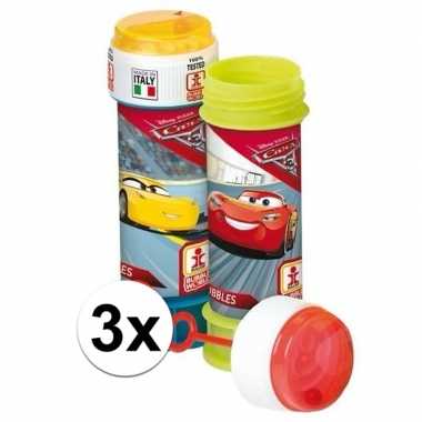 Speel bellenblaas van cars 3 stuks