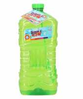 Grote bellenblaas fles groen 3 liter